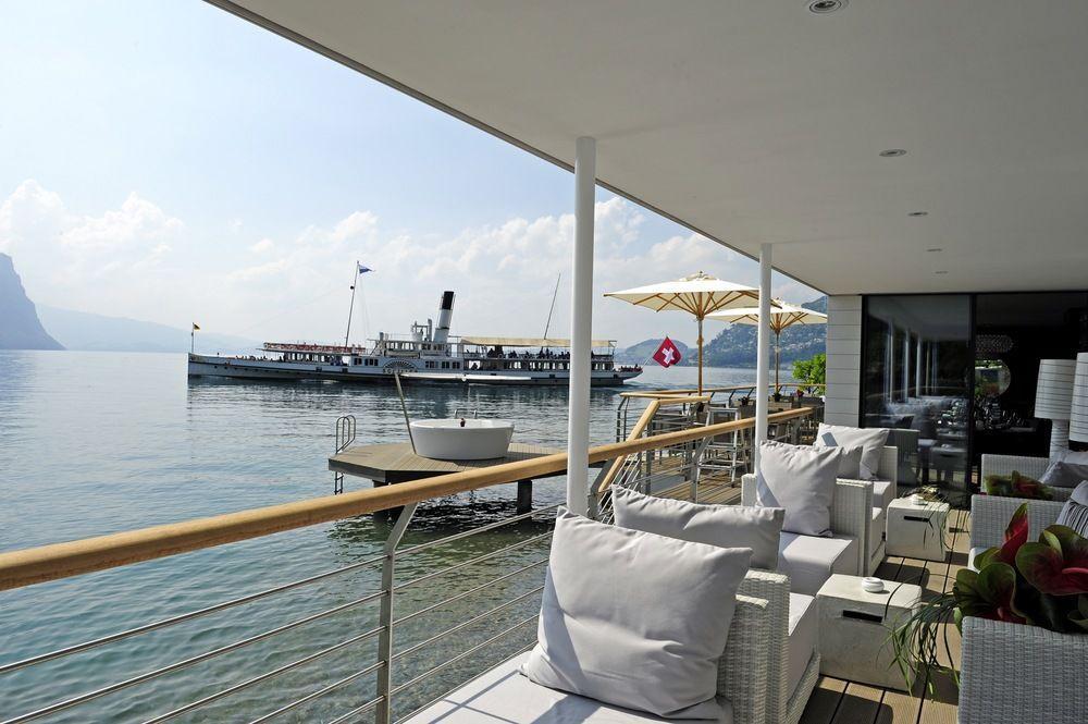 Hotel Vitznauerhof - Lifestyle Hideaway At Lake Lucerne Restauracja zdjęcie