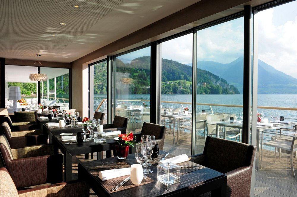 Hotel Vitznauerhof - Lifestyle Hideaway At Lake Lucerne Restauracja zdjęcie
